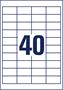 Label, universal, 48,5x25,4 mm, AVERY ZWECKFORM, 4000 label/pack